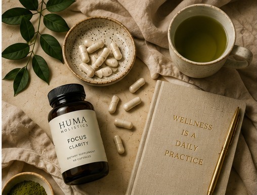 Focus supplements and wellness journal